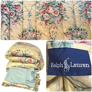 NEW Ralph Lauren Home TEAGAN Floral King Comforter, 100% Cotton, 110” x 96”